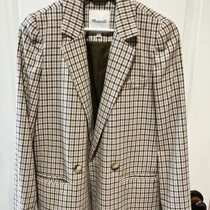 Madewell Dorset Blazer in Albermarle Plaid XS